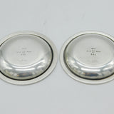Georg Jensen Pair of Sterling Silver Pin Dishes Antique 1935 London Import