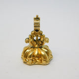 George III 9ct Yellow Gold Carved Sardonyx Intaglio Seal Fob Antique c1820