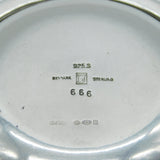 Georg Jensen Pair of Sterling Silver Pin Dishes Antique 1935 London Import