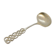 Norwegian David Andersen .830 Silver Floral Knot Teaspoon Antique c1940 Deco