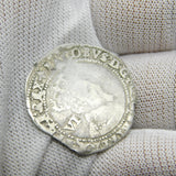 King James I Hammered Silver Sixpence Coin 1604 Fine Condition Antique
