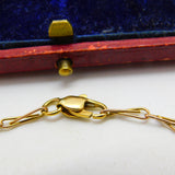 9ct Yellow Gold Wirework Link Bracelet Vintage c1970 7.5" Length