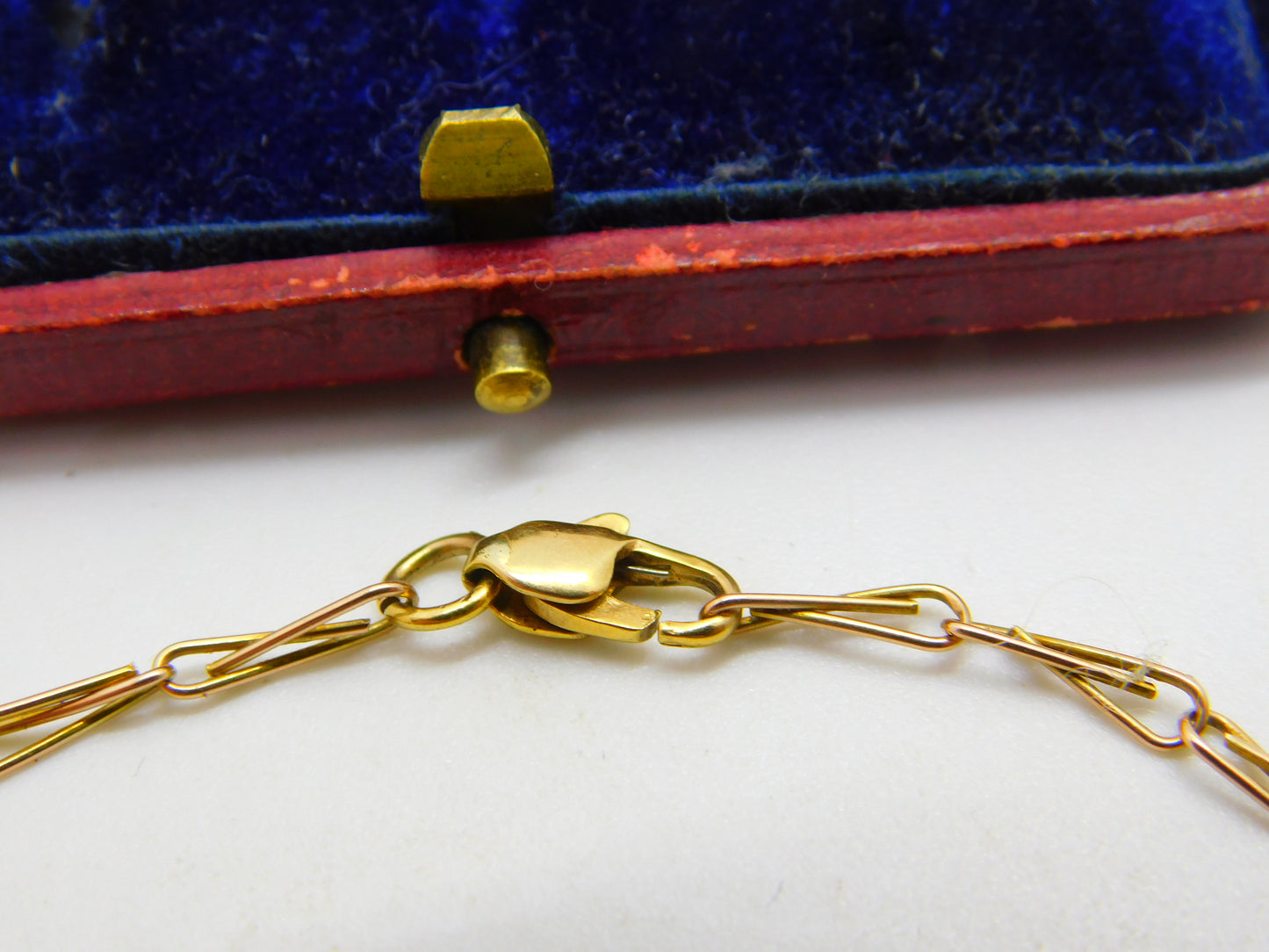 9ct Yellow Gold Wirework Link Bracelet Vintage c1970 7.5" Length