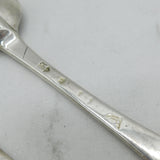 William III Britannia Standard Silver Dog Nose Spoons Pair Antique 1702 London