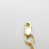 9ct Gold Victorian Style Trombone & O Link Bracelet Vintage 1988 London