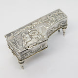 Victorian Sterling Silver Miniature Piano Form Snuff Box Antique 1901 London
