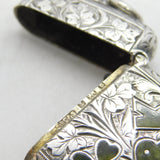 Victorian Sterling Silver Connemara Marble Inlay 'Cork' Novelty Vesta Case 1901