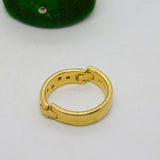 18ct Yellow Gold, Diamond, Emerald, Ruby & Sapphire Dress Ring Vintage c1990