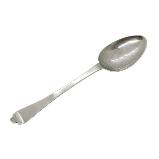 18th Century Channel Islands Sterling Silver Trefid Spoon Antique c1720 Jersey