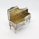 Victorian Sterling Silver Miniature Piano Form Snuff Box Antique 1901 London
