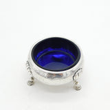 George II Sterling Silver Floral Paw Foot Salt Cellar Antique 1743 London David Hennell I