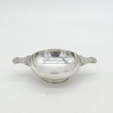 Sterling Silver Two-Handled Celtic Pattern Quaich Cup Vintage 1959 London