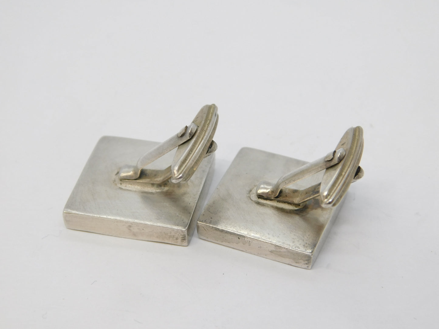 Sterling Silver Jubilee Hallmarked Ingot Gents Cufflinks Vintage 1977 Sheffield