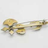 Victorian Scottish Sterling Silver Gilt Turquoise Set Knight & Axe Brooch c1850