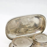 Victorian Sterling Silver Double Sovereign Coin Holder Fob Antique 1893 London