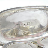 Victorian Sterling Silver Double Sovereign Coin Holder Fob Antique 1893 London