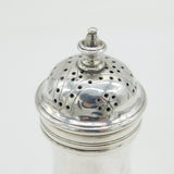 George II Sterling Silver Bun-Form Muffineer Sugar Caster Antique 1737 London