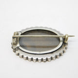 Victorian Sterling Silver Albert Memorial Souvenir Brooch Antique c1880