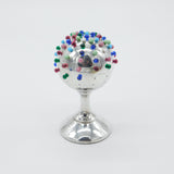 Edwardian Sterling Silver Globe Form Sewing Pin Holder Antique 1902 Birmingham