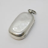 Victorian Sterling Silver Double Sovereign Coin Holder Fob Antique 1893 London