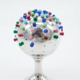 Edwardian Sterling Silver Globe Form Sewing Pin Holder Antique 1902 Birmingham