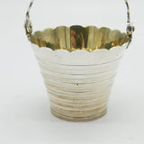 Sterling Silver Novelty Milk Pail Sugar Basket Vintage 1968 Birmingham