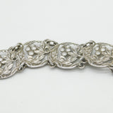 Art Nouveau Sterling Silver Vine Pattern & Young Girl Nurses Belt Antique 1902 Birmingham