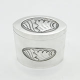 Edwardian Sterling Silver Seashell Pattern Tea Caddy Antique 1902 Sheffield