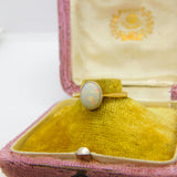 Victorian 18ct Yellow Gold Cabochon Ethiopian Opal Band Ring Antique c1880