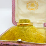Victorian 22ct Yellow Gold Wedding Band Ring 1864 Birmingham Antique