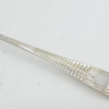 George III Sterling Silver Fern Leaf Bowl Serving Spoon Antique 1790 London