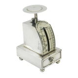 Victorian Sterling Silver Novelty Postal Weighing Scales Antique 1900 London