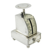 Victorian Sterling Silver Novelty Postal Weighing Scales Antique 1900 London