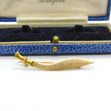 15ct Yellow Gold Royal Gurkha Rifles Sweetheart Brooch Antique 1927 London