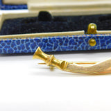 15ct Yellow Gold Royal Gurkha Rifles Sweetheart Brooch Antique 1927 London