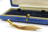 15ct Yellow Gold Royal Gurkha Rifles Sweetheart Brooch Antique 1927 London