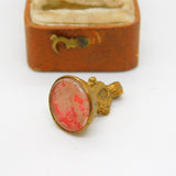 Victorian Gilt Metal & Carved Glass 'Emily' Intaglio Fob Seal Antique c1880