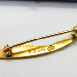 15ct Yellow Gold Royal Gurkha Rifles Sweetheart Brooch Antique 1927 London