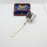 Georgian Sterling Silver & Mother of Pearl Sugar Scoop 1822 Birmingham Antique