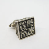 20th Century Chinese White Metal Year of the Rooster Fob Pendant Antique