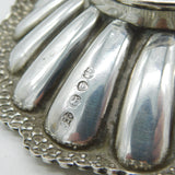 Victorian Pair of Sterling Silver Octopus & Shell Butter Dishes Antique London