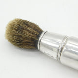 Edwardian Sterling Silver Travelling Shaving Brush Antique 1903 London