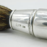 Edwardian Sterling Silver Travelling Shaving Brush Antique 1903 London