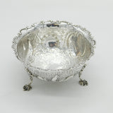 Victorian Sterling Silver Rabbit & Pheasant Pattern Bowl Antique 1894 London