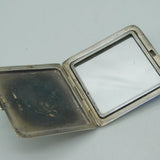 WWII Sterling Silver Guilloche Enamel RAF Sweetheart Compact Antique 1940