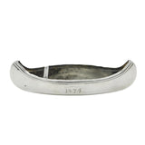 Victorian Sterling Silver Novelty Presentation Canoe Boat Salt Antique 1898 Birmingham