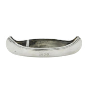 Victorian Sterling Silver Novelty Presentation Canoe Boat Salt Antique 1898 Birmingham
