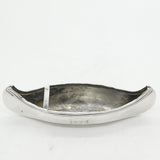 Victorian Sterling Silver Novelty Presentation Canoe Boat Salt Antique 1898 Birmingham