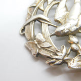 Sterling Silver Swallow Form Nurses Buckle 1995 London Vintage Victorian Style