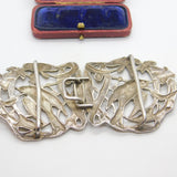 Sterling Silver Swallow Form Nurses Buckle 1995 London Vintage Victorian Style